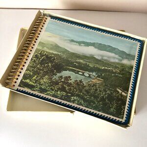Vintage Photo Album Country Scene In Original Box